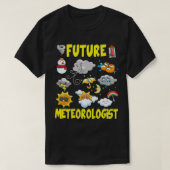 Kinder Toekomst Meteoroloog Shirt Weersverwachting (Design voorkant)