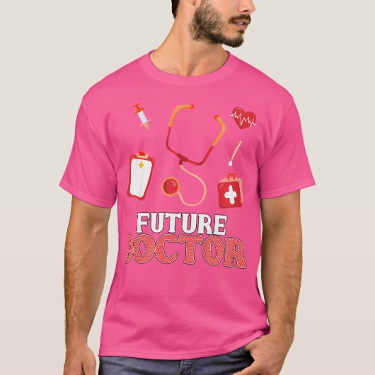 Kinder Toekomstige Dokter - Aspirational for Boys  T-shirt (Voorkant)