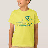 Kinder toekomstige fietser met de naam t-shirt (Voorkant)