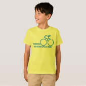Kinder toekomstige fietser met de naam t-shirt (Voorkant volledig)