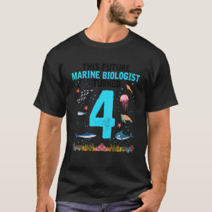 Kinder Toekomstige Mariene Biologische Design voor T-shirt