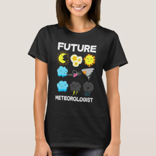 Kinder Toekomstige meteoroloog weersvoorspelling T-shirt