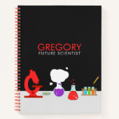 Kinder toekomstige wetenschapper notitieboek (Voorkant)