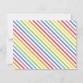 Kinder toneelpaden op speelplaats Birthday Party Kaart (Achterkant)