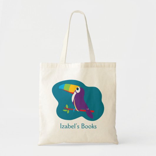 Kinder toucans kunstbibliotheektas tote bag (Voorkant)