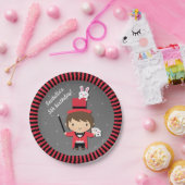 Kinder tovenaarsfeest in Cute Magicia Papieren Bordje (Feest)
