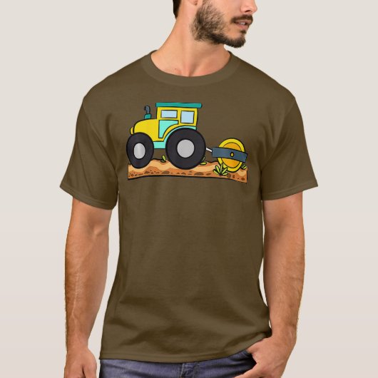 Kinder Tractor Boys Boerderij Boerderij Tractor_1 T-shirt (Voorkant)