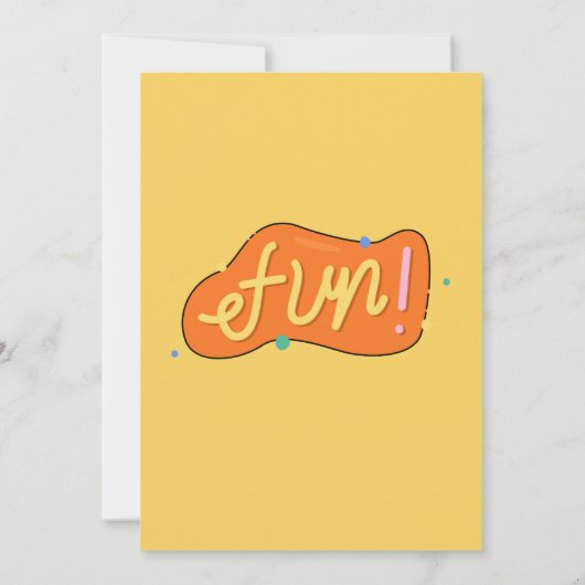 Kinder Trampoline Birthday Party Invitation Yellow Kaart (Achterkant)