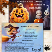Kinder Treats Halloween Cookie Recept Briefkaart