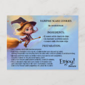Kinder Treats Halloween Cookie Recept Briefkaart (Achterkant)