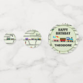 Kinder trein- en tracktafel Confetti (Achterkanten)