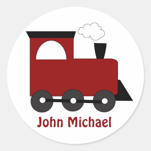 Kinder Trein Verjaardag Stickers (Voorkant)
