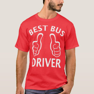 Kinder treinbestuurder met de beste bus t-shirt