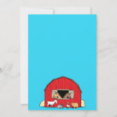 Kinder trekkerthema Birthday-uitnodiging Kaart (Achterkant)