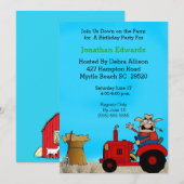 Kinder trekkerthema Birthday-uitnodiging Kaart (Voorkant / Achterkant)