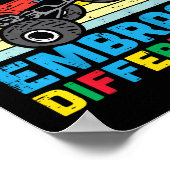 Kinder Trex Monster Truck Embrace Verschillen Auti Poster (Hoek)