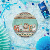 Kinder tribale verjaardagsfeest papieren bordje (Feest)