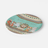 Kinder tribale verjaardagsfeest papieren bordje (Gekanteld)