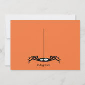 Kinder Trick of Treating Halloween Invitation Kaart (Achterkant)