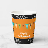 Kinder Trick or treat Spider Halloween Papieren Bekers (Links)