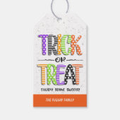 Kinder Trick or treat van Halloween Gift Labels Cadeaulabel (Voorkant)