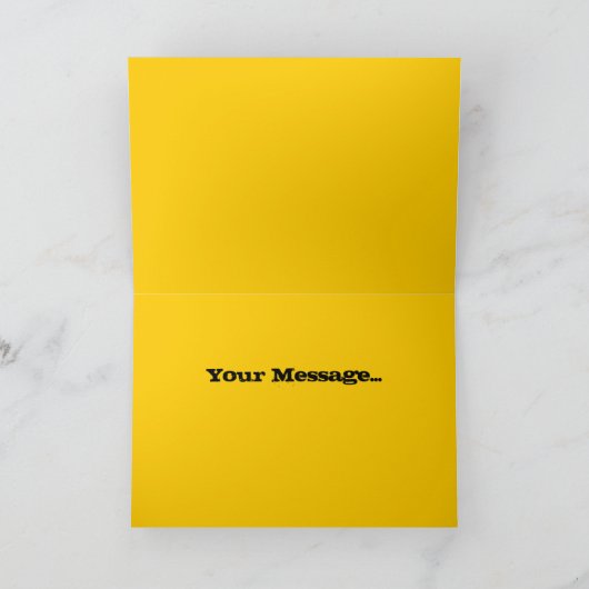 Kinder Trucks - Custom Yellow Digger Happy Birthda Kaart (Binnen)