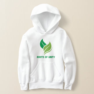 Kinder trui Hoodie – Roots of Unity Natuur Design