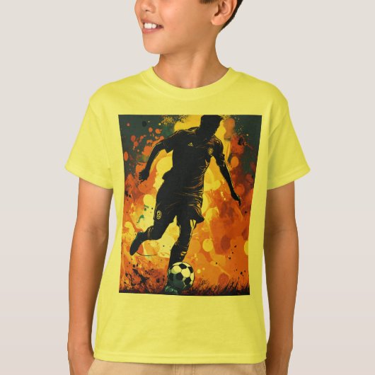 kinder Tshirt Voetbalstijl (Voorkant)