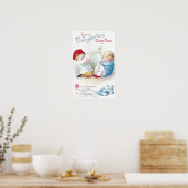 Kinder Tug over de  Thanksgiving van Giant Wishbon Poster (Keuken)