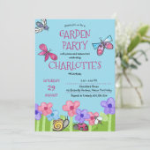 Kinder Tuin Party Natuur Trail Leuke Verjaardag Kaart (Staand voorkant)