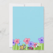 Kinder Tuin Party Natuur Trail Leuke Verjaardag Kaart (Achterkant)