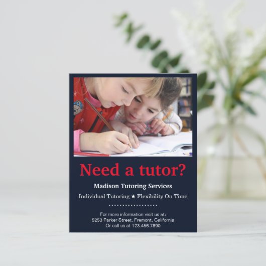 Kinder Tutor Flyer (Staand voorkant)