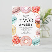 Kinder twee lieve 2e verjaardagsfeestje kaart (Staand voorkant)