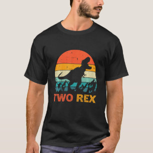 Kinder twee Rex Birthday Twee Rex Dinosaur 2e Birt T-shirt