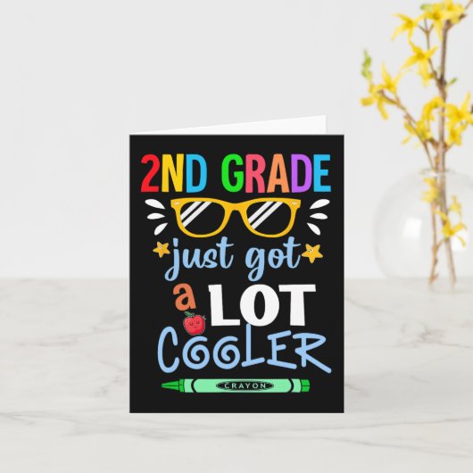 Kinder tweede graad 2de kreeg net veel koeler teru kaart (Gele Bloem)