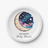 Kinder Twinkle Stars Baby shower Papieren Bordje (Voorkant)
