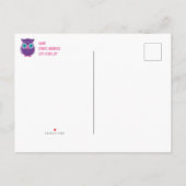 Kinder uil verjaardagsfeestje schattige dier aange uitnodiging briefkaart (Achterkant)