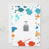 Kinder uitnodiging in verband met de 9e verjaardag (Achterkant)