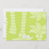 Kinder uitnodiging tot geboorte van een reptielpar (Achterkant)