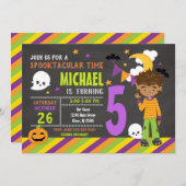 Kinder uitnodiging tot geboorte van Halloween - We (Voorkant / Achterkant)