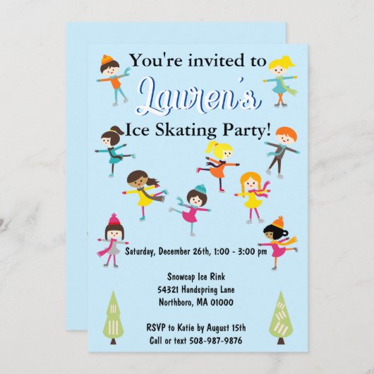 Kinder uitnodiging tot het indienen van wedstrijde (Voorkant / Achterkant)