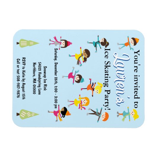 Kinder uitnodiging tot het indienen van wedstrijde magneet (Horizontaal)