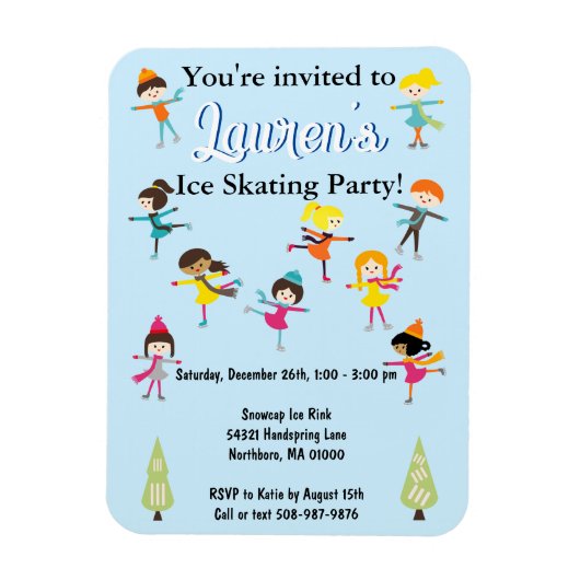 Kinder uitnodiging tot het indienen van wedstrijde magneet (Verticaal)