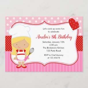 Kinder uitnodiging tot het koken van de dag (bakke