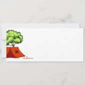 Kinder uitnodiging tot kamperen (Achterkant)