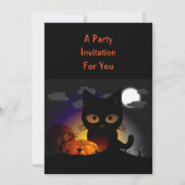 Kinder uitnodiging van Costume Halloween Party (Achterkant)