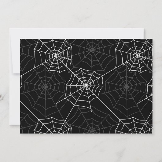 Kinder uitnodiging van Costume Party Halloween (Achterkant)