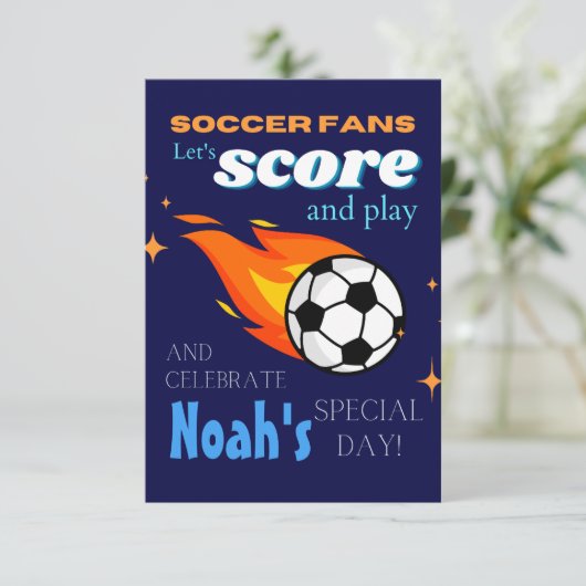 Kinder uitnodiging van de Birthday-partij (Staand voorkant)