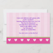 Kinder uitnodiging van de Birthday Party van de Va (Achterkant)