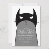 Kinder uitnodiging van de partij Halloween Birthda (Voorkant)